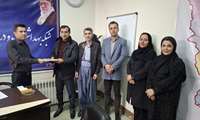 در راستای گرامیداشت فرخنده نیمه شعبان از مسئول حراست حوزه سلامت تقدیر شد